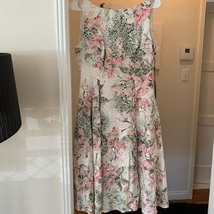 Adrianna Papell Floral Midi Dress